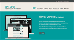Desktop Screenshot of beatekremer.de