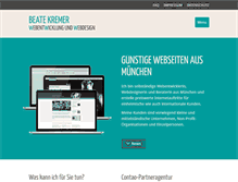 Tablet Screenshot of beatekremer.de